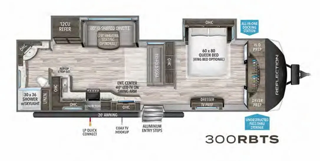 Grand Design Reflection 300RBTS floor plan
