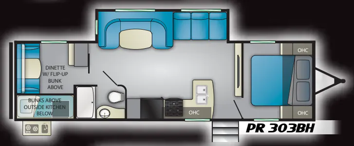 Heartland Prowler 303BH floor plan