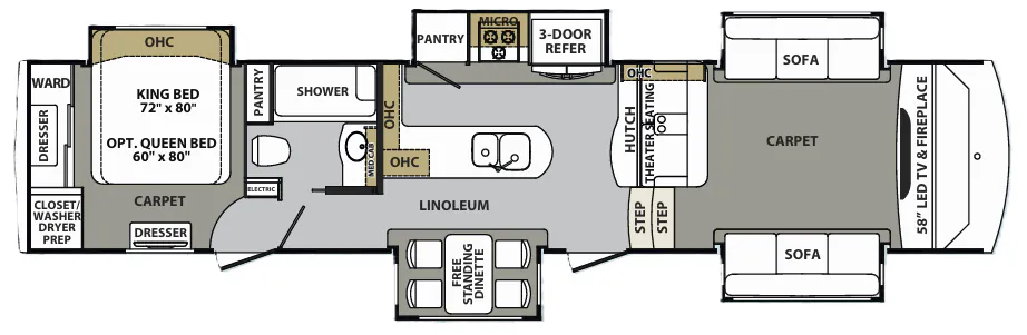 Forest River Cardinal Estate 3825FL floor plan