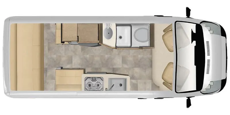 Pleasure-Way Lexor FL floor plan