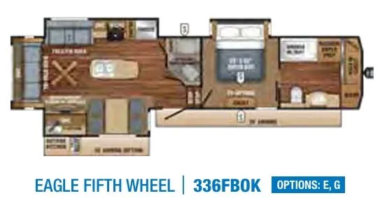 Jayco Eagle 336FBOK floor plan