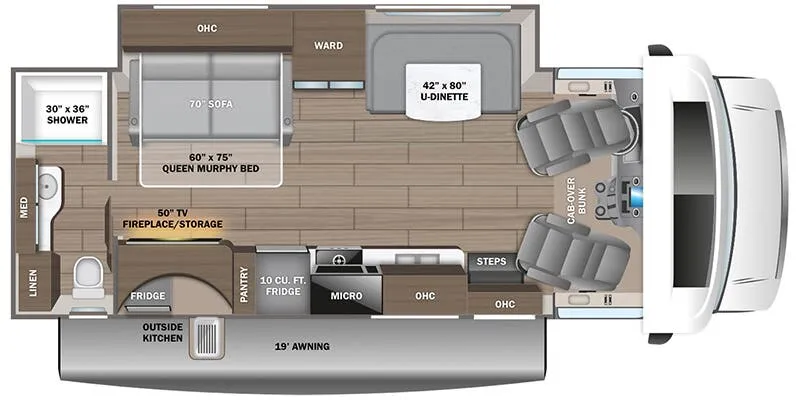 2025 Jayco Redhawk 26M floor plan