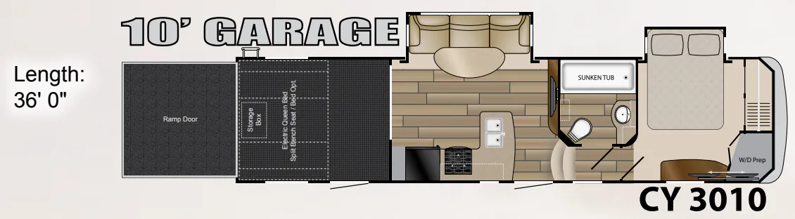 Heartland Cyclone 3010 floor plan