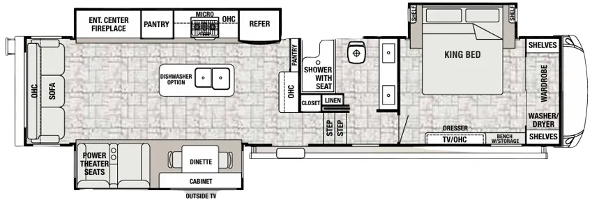 Forest River Cedar Creek Champagne Edition 38EL floor plan