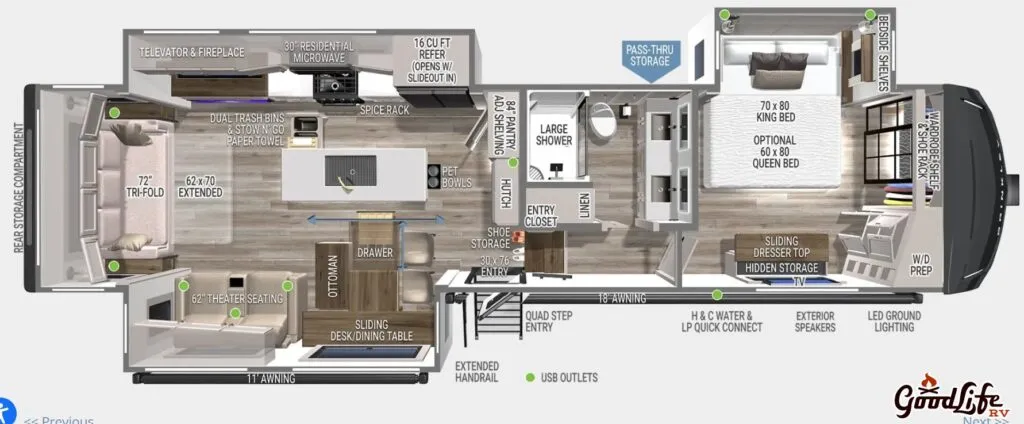 2026 Brinkley Model Z 3600 - Floor plan