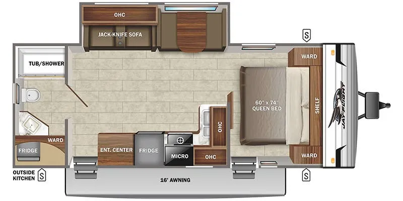 Jayco Jay Flight SLX 8 263RBS floor plan