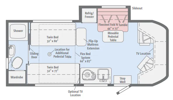 Winnebago Fuse 23A floor plan
