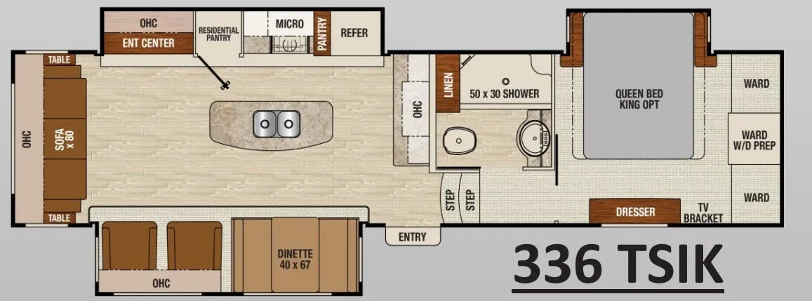 Coachmen Chaparral 336TSIK floor plan