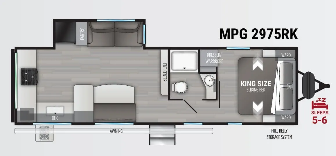 Cruiser RV MPG 2975RK floor plan