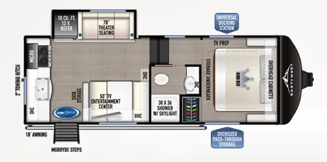 East to West Tandara 22RK floor plan