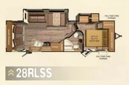 Cruiser RV Radiance 28RLSS floor plan