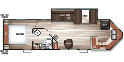 2018 Forest River Cherokee 274VFK floor plan