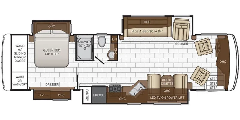 2022 Newmar Kountry Star 3412 - Floor plan