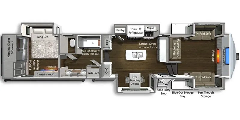 Dutchmen Yukon 421FL floor plan