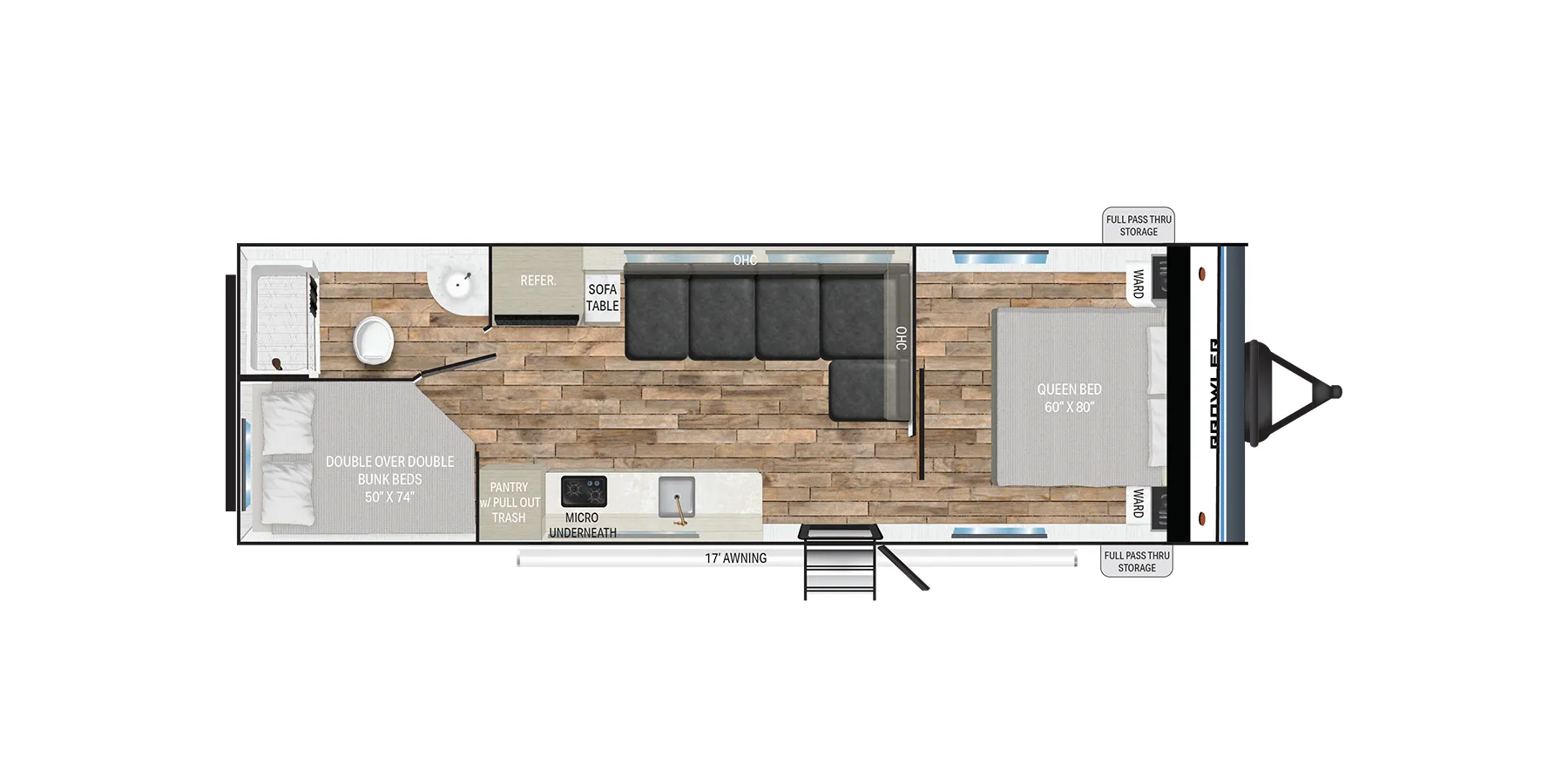 Heartland Prowler Lynx 2511BHX floor plan