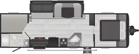 Keystone Hideout 28BHSWE floor plan