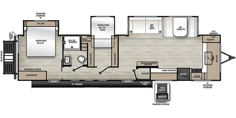 2024 Coachmen Catalina Legacy Edition 333FKTS - Floor plan