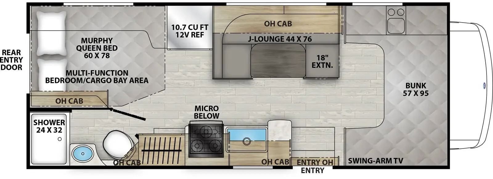 2026 Coachmen Leprechaun 220XG - Floor plan