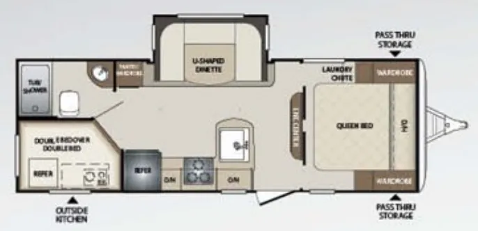 Keystone Bullet 243BHSWE floor plan