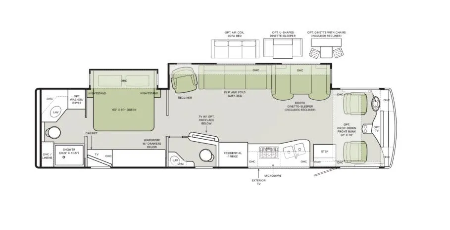 2026 Tiffin Open Road Allegro 36 LA - Floor plan