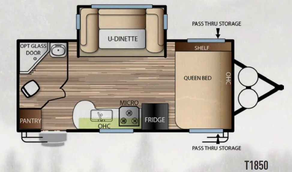 Forest River EVO 1850 floor plan