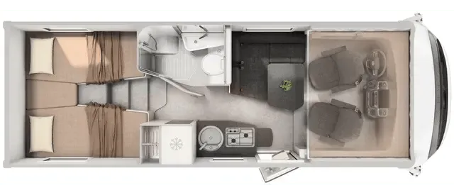 Hymer Exsis-i Pure 580 floor plan