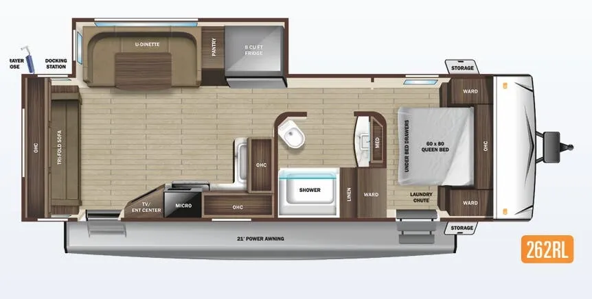 Highland Ridge Mesa Ridge S-Lite 262RL floor plan
