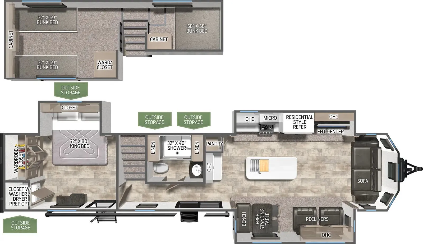 Palomino Puma 402LFT floor plan