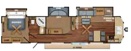 Jayco Jay Flight Bungalow 40BHTS floor plan