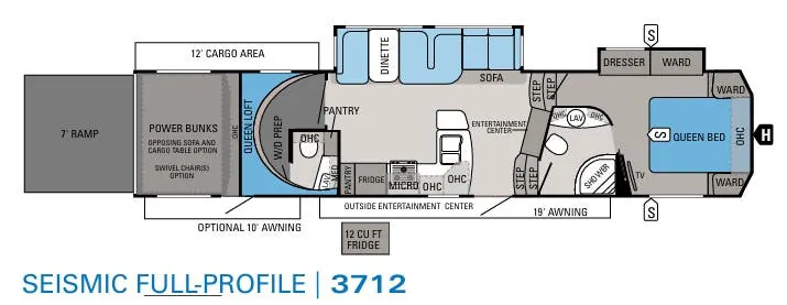 Jayco Seismic 3712 floor plan