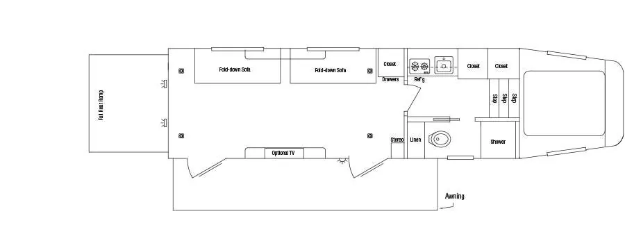 Sundowner Pro-Grade A3586 OM floor plan