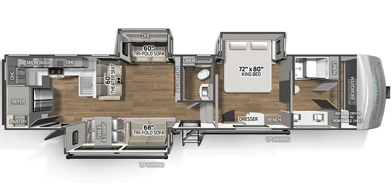 Palomino Columbus 384RK floor plan