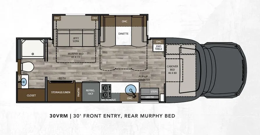 2024 Renegade RV Veracruz 30VRM - Floor plan