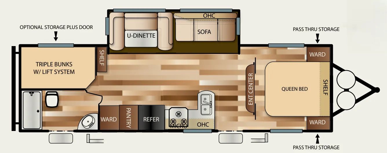 Forest River Salem 27TDSS floor plan