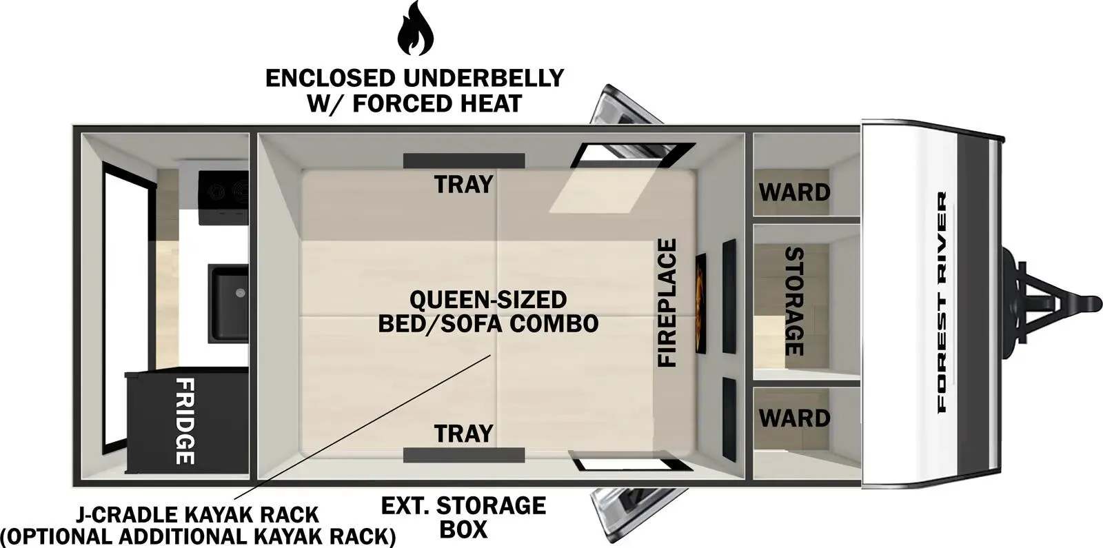 2026 Forest River IBEX 10RK - Floor plan