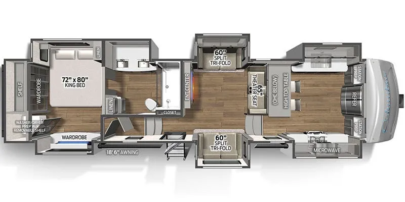Palomino Columbus 388FK floor plan