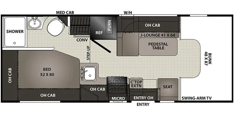 Coachmen Cross Trail XL 20CB floor plan