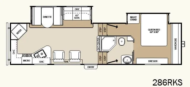 Coachmen Chaparral 286RKS floor plan
