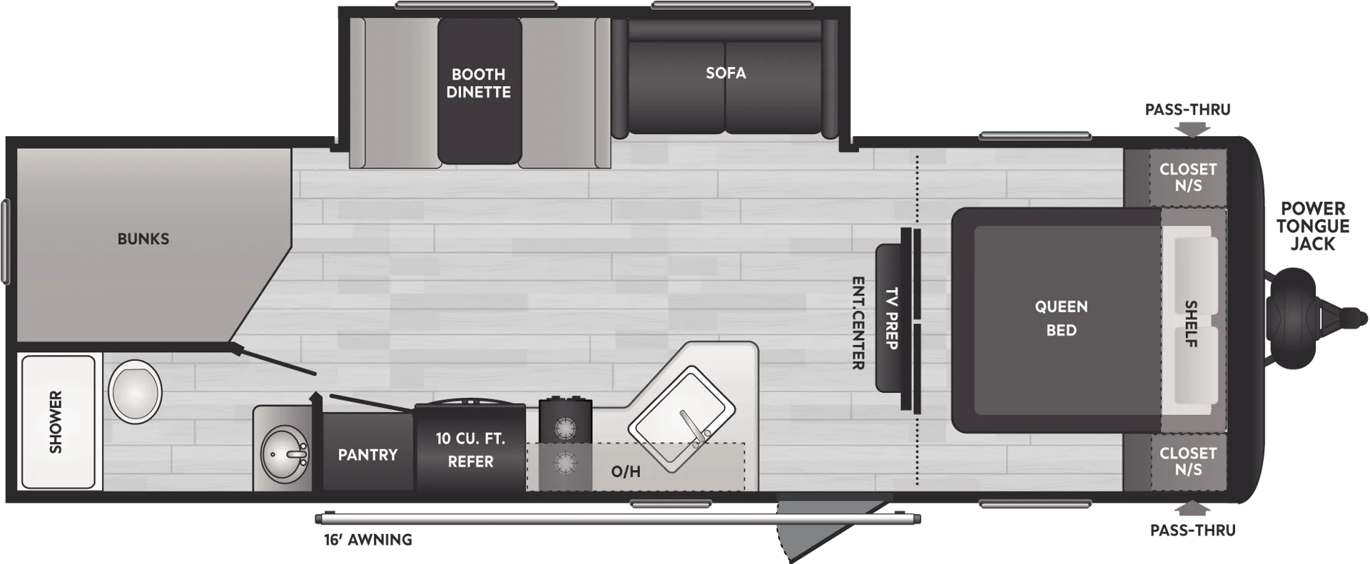 Keystone Springdale Classic Double 261BHCWE floor plan