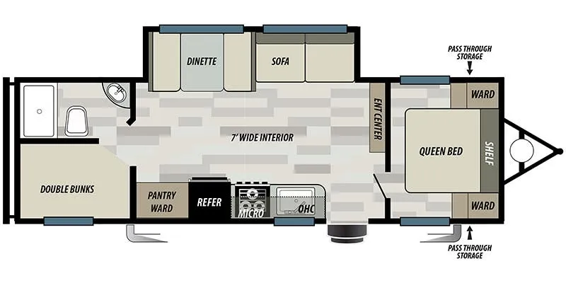 Forest River Wildwood Select 267SS floor plan