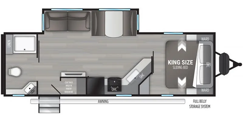Cruiser RV MPG MPG 2600RB floor plan