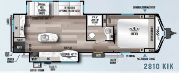 East to West Alta 2810KIK floor plan