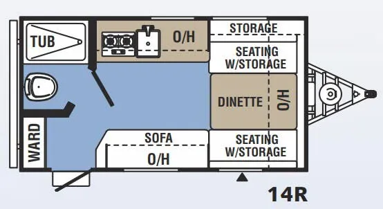 Coachmen Clipper 14R floor plan