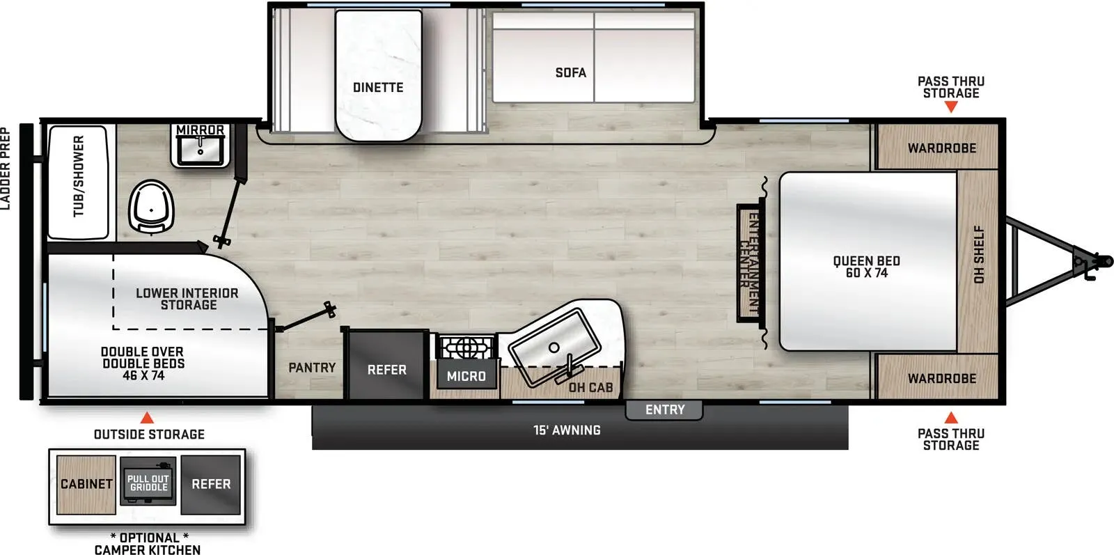 Coachmen Catalina Summit Series 8 8 261BHS floor plan