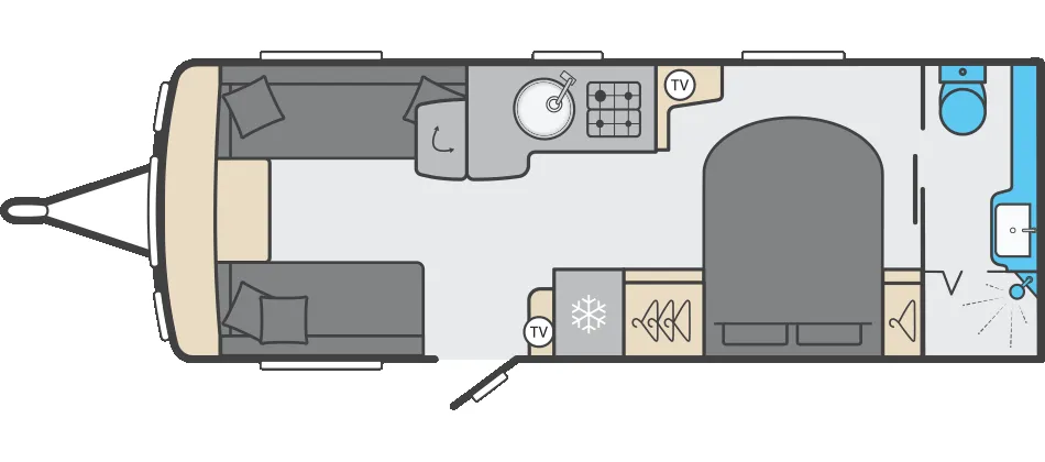 Swift Conqueror 645 floor plan