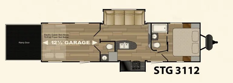 Cruiser RV Stryker STG 3112 floor plan