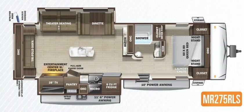 Highland Ridge Mesa Ridge Limited MR275RLS floor plan