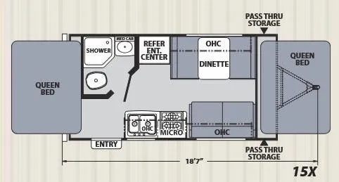 Coachmen Apex Nano 15X floor plan