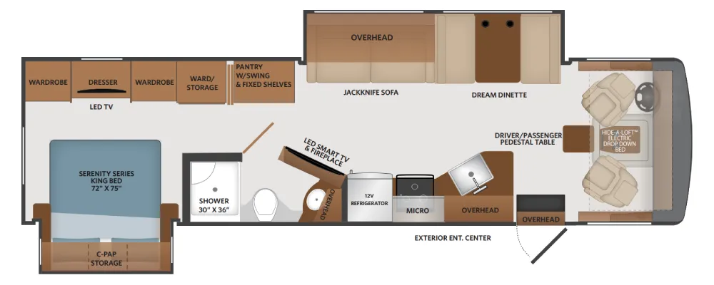 Fleetwood Fortis 34MB floor plan