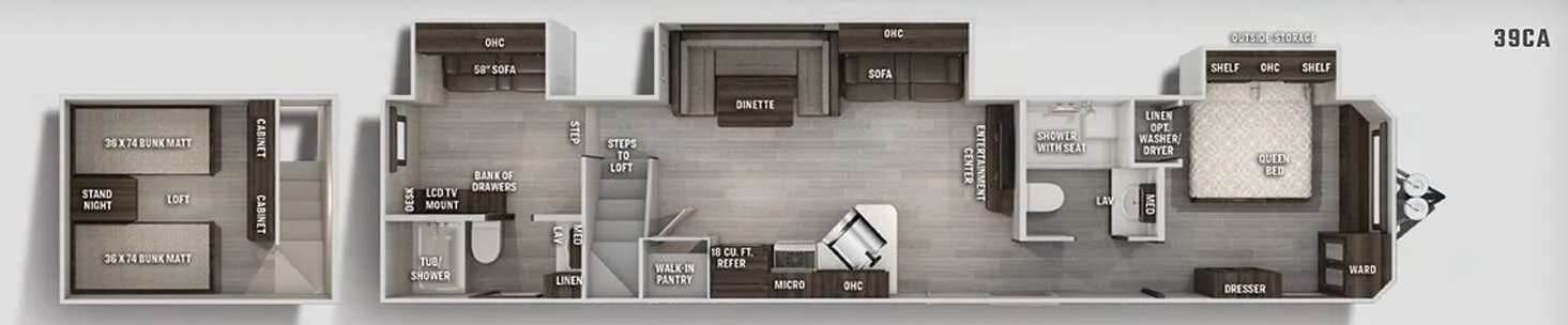 Forest River Cherokee 39CA floor plan